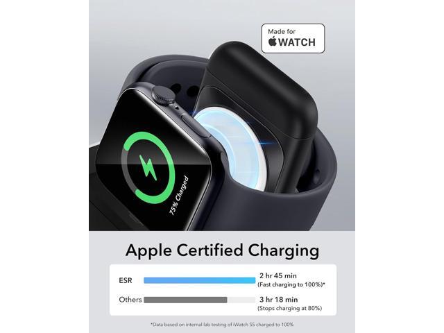 ESR 3 in 1 Charger for Magsafe, Travel Charger Stand for Magsafe, Made for Apple Watch Certified, Foldable Charging Station Compatible with Magsafe...