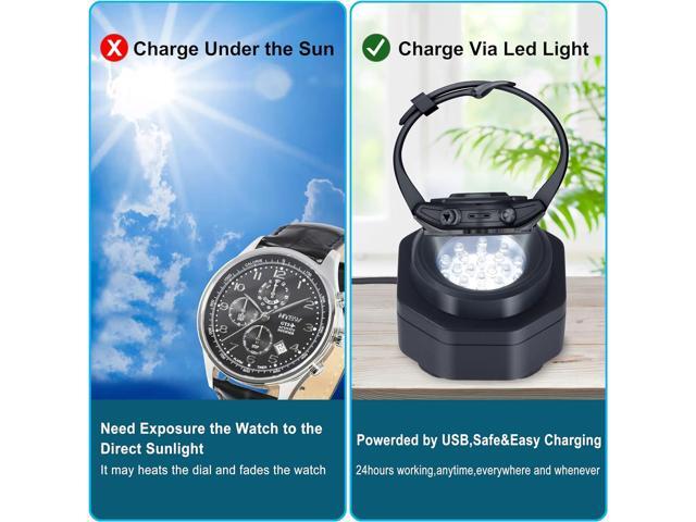 UV Free Solar Watch Fast Charger for All Eco Solar Watches for Men, Reloj Hombre Portable Battery Charger. for All Kinds of eco Solar Watches....
