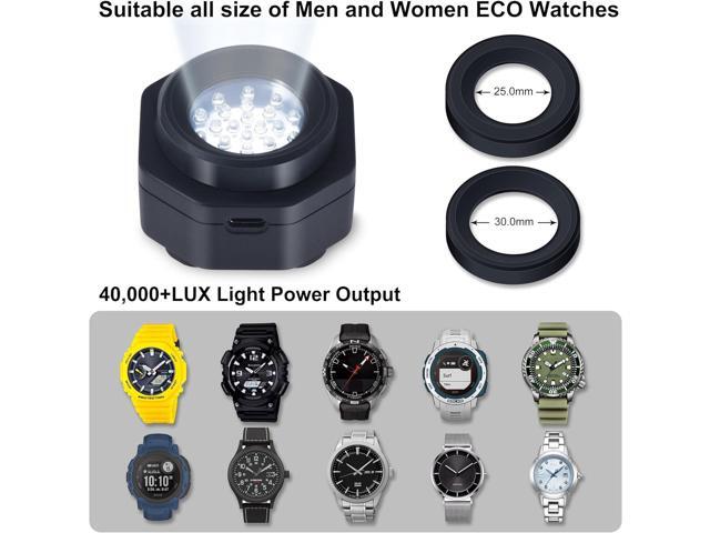 UV Free Solar Watch Fast Charger for All Eco Solar Watches for Men, Reloj Hombre Portable Battery Charger. for All Kinds of eco Solar Watches....