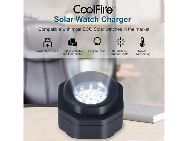UV Free Solar Watch Fast Charger for All Eco Solar Watches for Men, Reloj Hombre Portable Battery Charger. for All Kinds of eco Solar Watches....