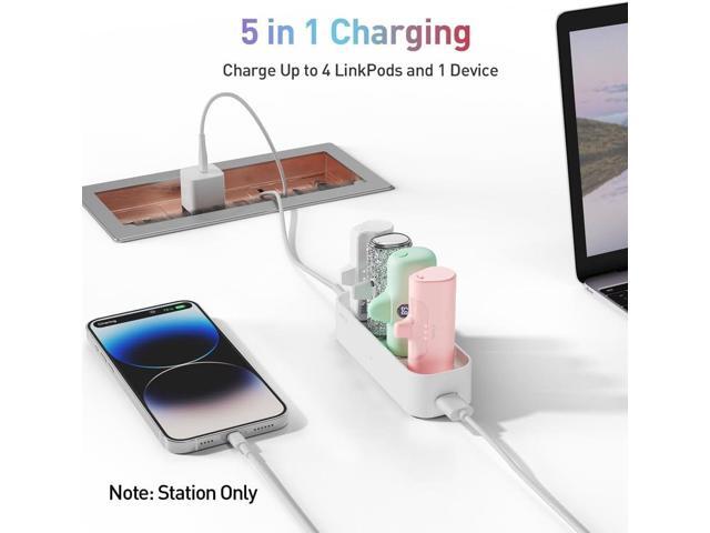 iWALK Charger Station for Portable Charger 3350mAh,4500mAh,4800mAh Power Bank for iPhone Charging Station Multiple USB-C Family-Sized Charger...