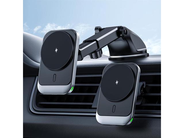 Hinyx for MagSafe Car Mount Charger, 15W Magnetic Wireless Car Charger Vent Dash Charging Phone Holder Mount for iPhone 15 14 13 12 11 Pro Max Plus...