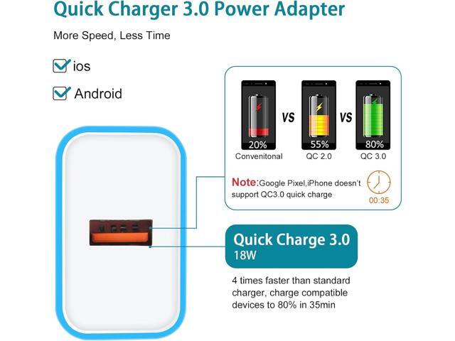 18W Android USB Fast Wall Charger with Type C Cable 6FT for Samsung Galaxy S25 Ultra S25+ S25 A16 5G A53 A13 A15 A14 A54 A25 A23 A73 A33 S24 S24+...