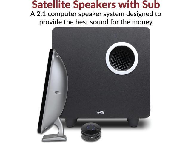 Cyber Acoustics CA-3610 2.1 Multimedia Speaker System with Subwoofer, Perfect Computer Speakers for PC or Mac, Great for Music, Movies, and Gaming