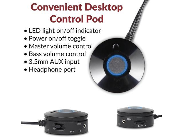 Cyber Acoustics CA-3610 2.1 Multimedia Speaker System with Subwoofer, Perfect Computer Speakers for PC or Mac, Great for Music, Movies, and Gaming