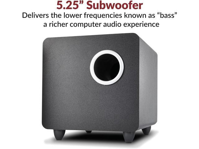 Cyber Acoustics CA-3610 2.1 Multimedia Speaker System with Subwoofer, Perfect Computer Speakers for PC or Mac, Great for Music, Movies, and Gaming