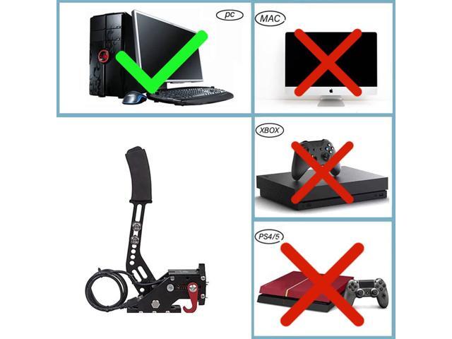 PC Racing Game USB Handbrake for 16Bit SIM for Racing Games, Compatible with G27 G29 G920 G923 T500 T300 Simulate Linear HandbrakeOnly PC System