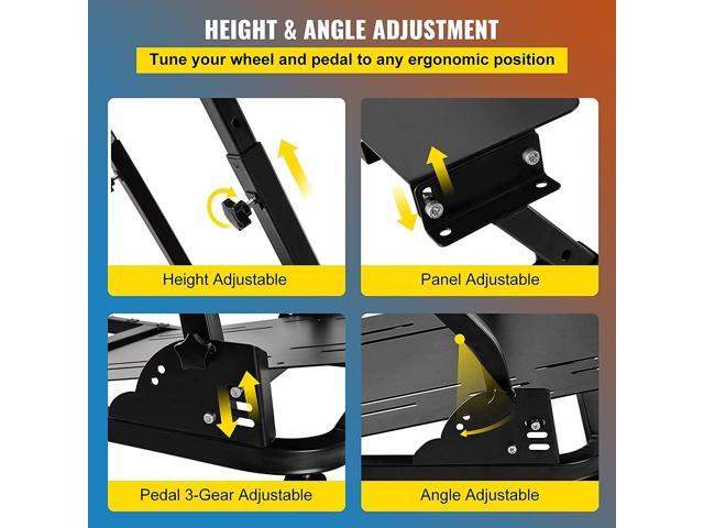 VEVOR G920 Racing Steering Wheel Stand Shifter Mount fit for Mainstream Brands Gaming Wheel Stand Wheel Pedals NOT Included Racing Wheel Stand