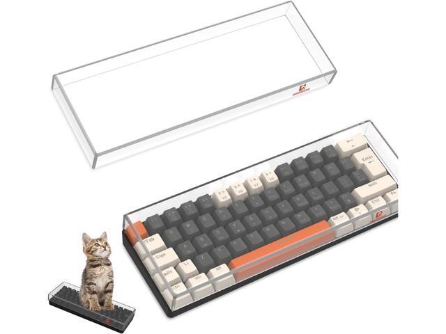 ZIYOU LANG KC01 Acrylic Clear Transparent Keyboard Cover(11.5*4.1*1.14) with Dustproof Waterproof Anti-hit Anti-cat Protective Case for 60% Small...