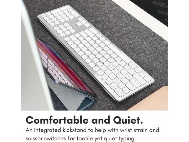 Macally Premium Bluetooth Keyboard for Mac - Compatible Apple Keyboard with Numeric Keypad - Multi Device Wireless for MacBook Pro/Air, Mac mini...