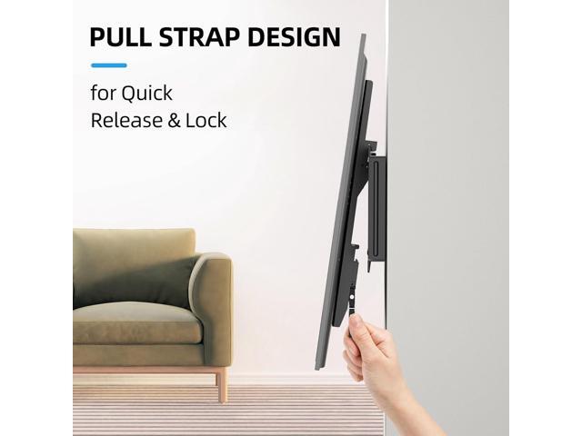 HOME VISION TV Wall Mount Tilt for 32-75 inch Flat/Curved TVs up to 165lbs, Heavy Duty Tilting TV Mount, Large Low Profile Wall Mount TV Bracket...