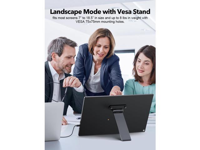UPERFECT Portable VESA Monitor Stand with Hand Screw, 7 to 18.5 inch Freestanding VESA Monitor Desk Mount with Swivel/Tilt/Rotation, fits Monitor...