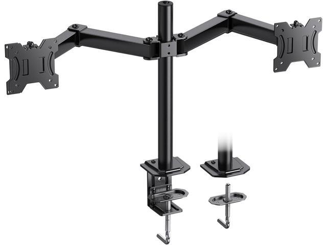 HUANUO Dual Monitor Mount for 2 monitors up to 30 inches, Heavy Duty Dual Monitor Stand Holds up to 22 lbs, Dual Monitor Arm with Height Adjustable.