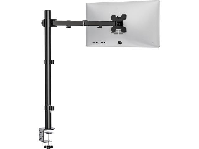 WALI Monitor Arm Mount for Desk, Single Extra Tall Computer Desk Mount, Monitor Bracket Mount Stand Single, up to 32 inch, 22 lbs (M001XL), Black