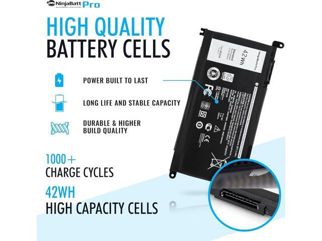 NinjaBatt Battery for Dell WDX0R YRDD6 P69G FW8KR Inspiron 13 14 15 17 5000 7000 Series, 7573 7378 5567 7579 5767 5379 5579 7375 5584 7569 5579...