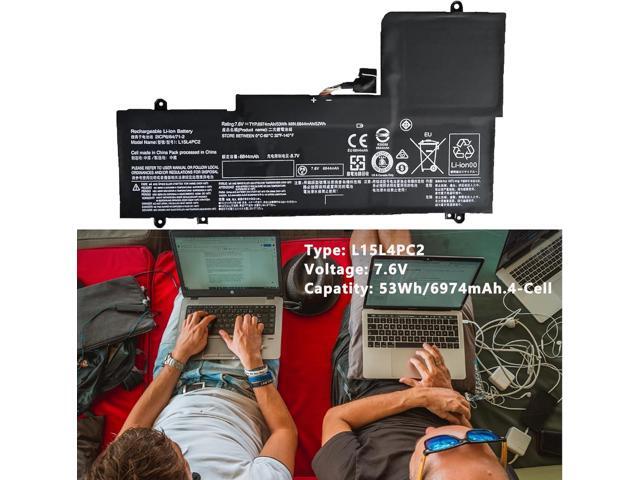 L15L4PC2 L15M4PC2 Laptop Battery Replacement for Ideapad Yoga 710-14IKB 710-14ISK 710-15IKB 710-15ISK Series Notebook 5B10K90802 5B10K90778 7.6V...