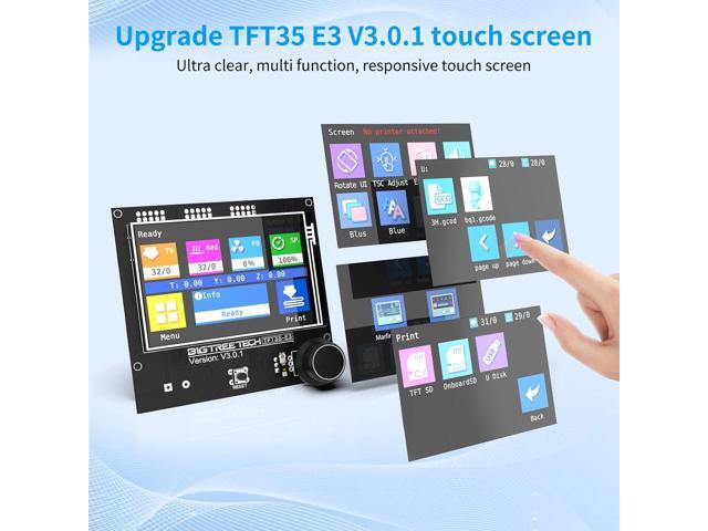 BIGTREETECH TFT35 E3 V3.0.1 Touch Screen Display RepRap Smart Controller Panel Compatible with SKR Mini E3 SKR E3 DIP Board for Ender 3 CR10 3D...