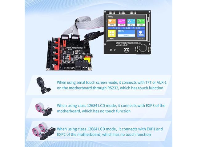 BIGTREETECH TFT35 E3 V3.0.1 Touch Screen Display RepRap Smart Controller Panel Compatible with SKR Mini E3 SKR E3 DIP Board for Ender 3 CR10 3D...