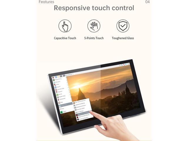 BIGTREETECH Upgrade PI TFT70 TFT LCD Display DSI 800x480 for Raspberry Pi Model 3D Printer Controller(7in Capacitive Touch Screen) (165X100mm)
