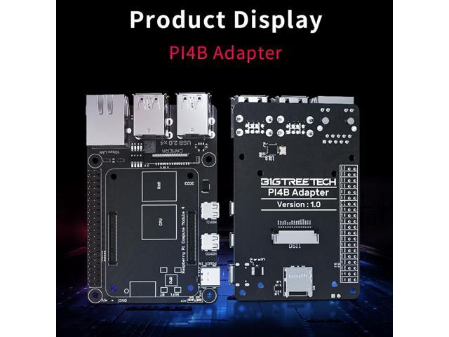 BIGTREETECH Pi4B Adapter V1.0 for Raspberry-Pi CM4, BTT CB1 V2.2/CB1 eMMC/CB2 Core Board Compatible SKR Mini E3 V3.0/SKR V1.4 Turbo/Octopus...