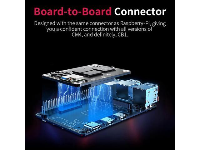BIGTREETECH Pi4B Adapter V1.0 for Raspberry-Pi CM4, BTT CB1 V2.2/CB1 eMMC/CB2 Core Board Compatible SKR Mini E3 V3.0/SKR V1.4 Turbo/Octopus...