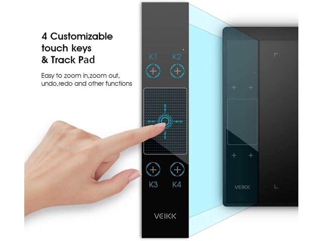 VEIKK A30 V2 Drawing Tablet 10x6 Inch Graphics Tablet with Battery-Free Pen and 8192 Professional Levels Pressure