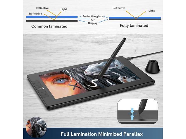 VEIKK VK1200 Drawing Tablet with Screen,11.6 Inch Full-Laminated Graphic Drawing Monitor,2 Battery-Free Pen and Tilt Function,6 Customized...