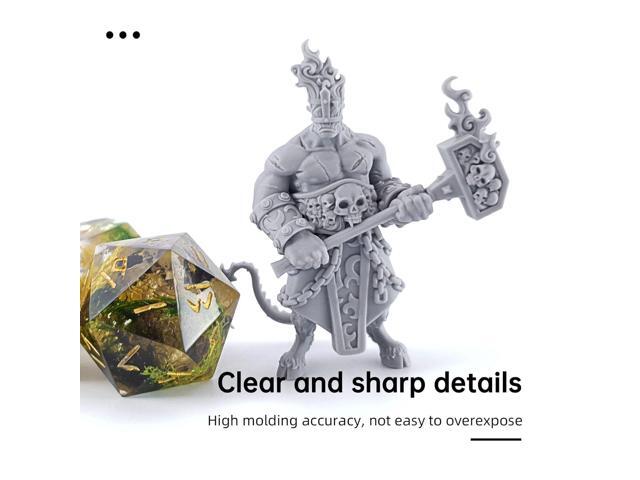 RESIONE Tough 3D Printer Resin, Not Brittle ABS Like Tough & Rigid 3D Resin for LCD 3D Printing UV 405nm (M58 Grey 1KG)