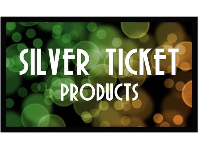 Silver Ticket Products STR Series 6 Piece White 1.1 Gain 120' Diagonal 16:9 Format Projection Screen, Aluminum Frame, Wall Mounted, 109.25x63.625...