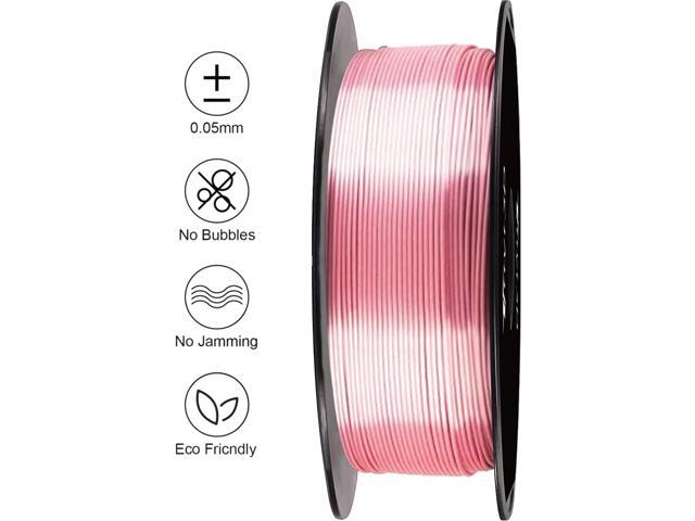 TTYT3D Silk Shine Rose Gold 3D Printer PLA Filament, 1.75mm 1kg 2.2lbs Spool 3D Printing Material Widely Compatible for FDM 3D Printer
