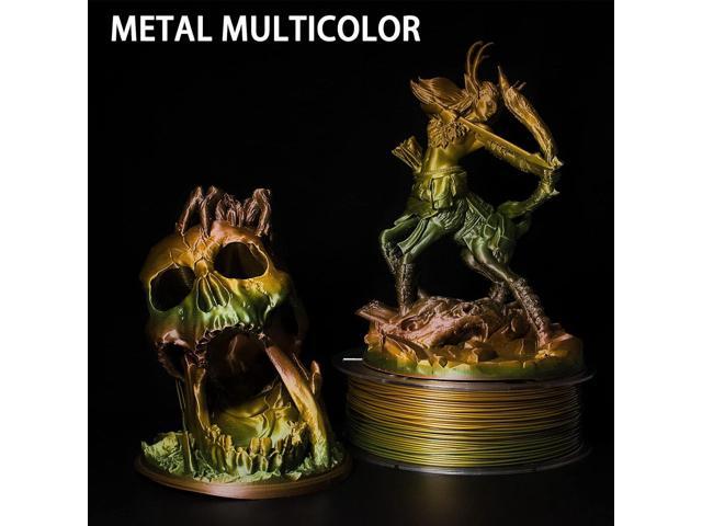 3D Printer Filament, PLA Filament 1.75mm, Vintage Metal Rainbow PLA Filament, 0.02mm, 3D Printing Filament 1kg/2.2lbs