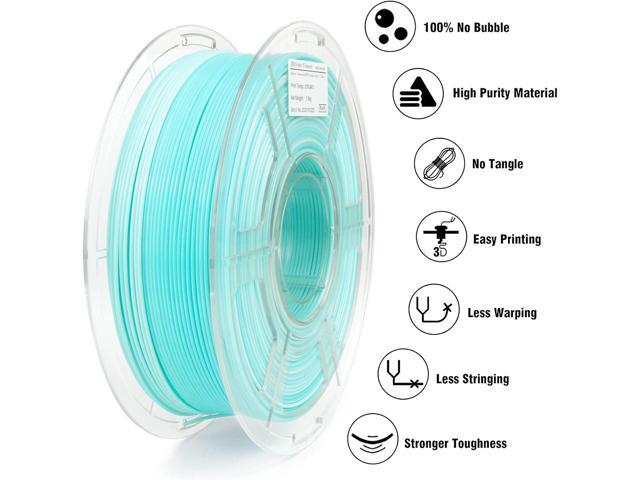 PETG Filament 1.75mm, High-Speed 3D Printer Filament for 30-600mm/s Fast Printing, Color Change Blue & White Gradient Filament, Translucent PETG...