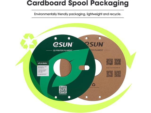 eSUN Upgraded Matte PLA Filament 1.75mm, Excellent Adhesion Matte 3D Printer PLA Filament, 1KG Spool 3D Printing Filament for 3D Printers, Paper...