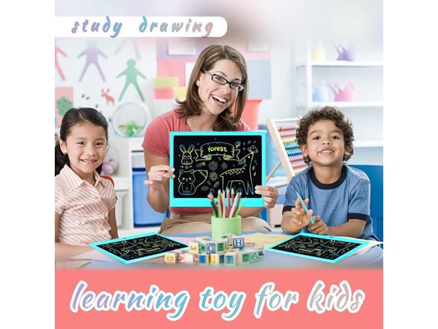 LCD Writing Tablet for Kids, 15 Inch Colorful Electronic Doodle Board, Educational Learning Kids Drawing Tablet Toys, Christmas Birthday Gift for 3...