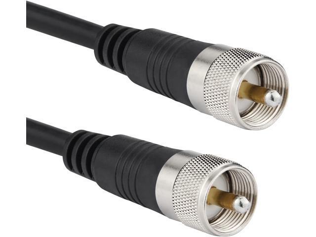 Ullnosoo RG8x Coaxial Cable 18ft, CB Coax Cable, UHF PL259 Male to Male Low Loss CB Antenna Cable, 50 Ohm for HAM Radio, Antenna Analyzer, Dummy...