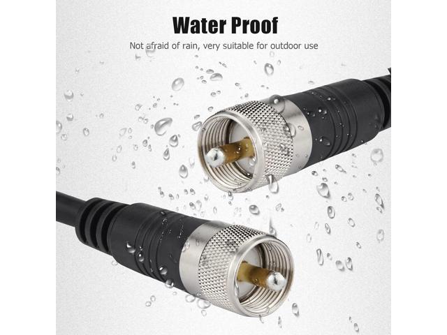 Ullnosoo RG8x Coaxial Cable 18ft, CB Coax Cable, UHF PL259 Male to Male Low Loss CB Antenna Cable, 50 Ohm for HAM Radio, Antenna Analyzer, Dummy...