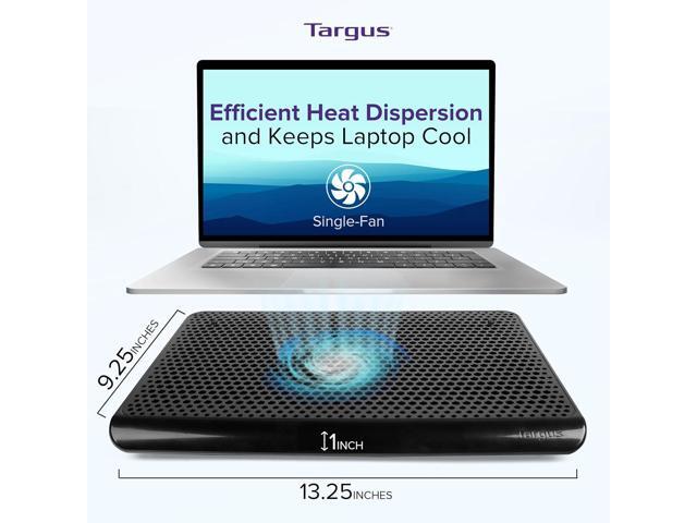 Targus Single Fan Laptop Cooling Pad, Laptop Cooling Stand For Laptops Up To 16 Inches; Laptop Cooling Pad For 15.6 inch Macbook/PC Gaming Or Work...