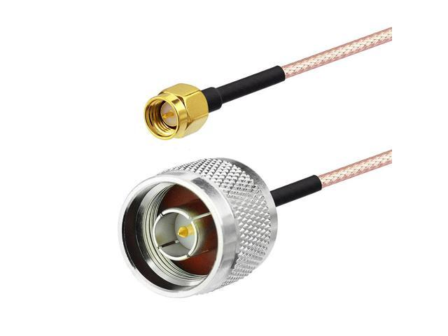 SUPERBAT SMA Male to N Male RF Coaxial Coax Cable 6inches + 5pcs RF Coax Adapter Kit, SMA-N Cable + SMA to N Male/Female Adapter KIT for Celling...