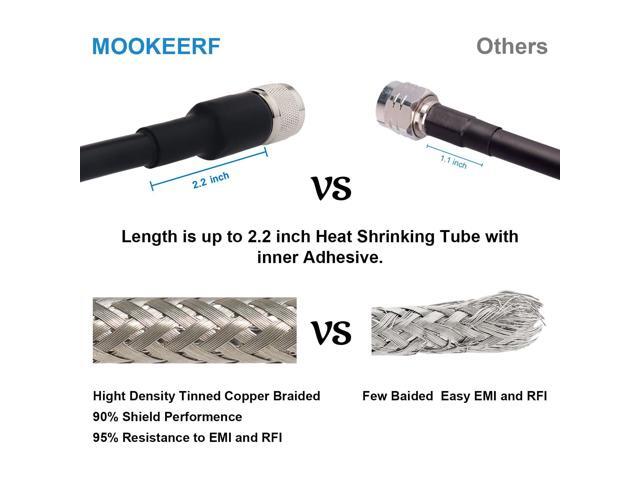 UHF CB Coax Cable, 100ft KMR400 PL259 Male to Male Coaxial Cable Low Loss UHF Cable CB Coax Cable for HAM Radio, VHF Radio, SWR Meter, Antenna...