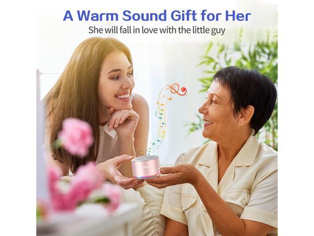 LENRUE A2 Portable Wireless Bluetooth Speaker with Lights and Lanyard,5W Mini Small Metal Speakers Bluetooth 5.0/Aux-in for iPhone Android Home...