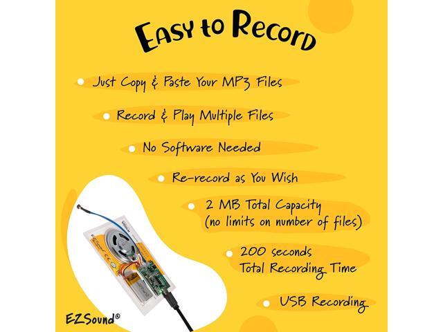 MultiPlay Light Activated Recordable Sound Chip Records and Plays Multiple Songs and Messages Create Recordable Custom Music Box Light MP3...