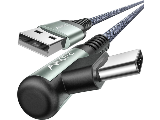 AINOPE 2-Pack USB C Cable 10 ft, 3.1A C Charger Cable Fast Charging, Right Angle Resistant Nylon Braided USB C Charger Compatible with Galaxy...