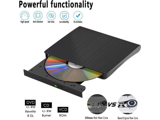 External CD/DVD Drive for Laptop USB 3.0 Portable RW Drive/DVD Player for Laptop CD ROM Burner Compatible with Laptop Desktop PC Windows Linux OS...