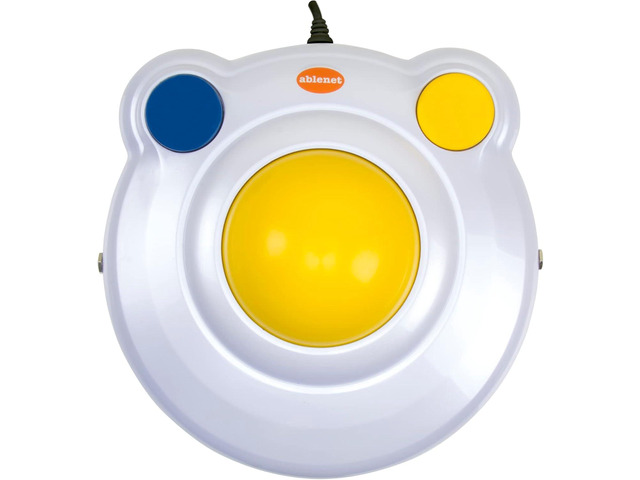AbleNet BIGtrack 2 Trackball - Adaptive Mouse for Special Needs and Users Who Lack Fine Motor Skills - Big Trackball Mouse with 2 Mice Buttons for...
