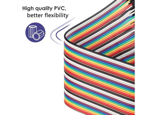 120pcs 50cm Breadboard Jumper Wires Assorted Kit,10cm 15cm 20cm 30cm 40cm 100cm Optional Dupont Wire 19.7 inch Male to Female Male to Male Female...