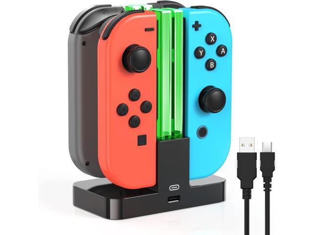 Charging Dock Replacement for Switch & Charger for Switch OLED Joy Cons, Charging Station for Switch with a USB Type-C Charging Cord- Black