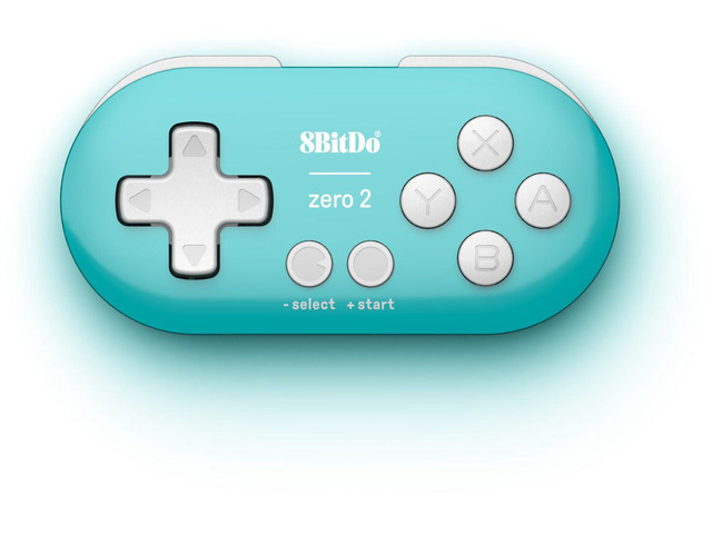 8Bitdo Zero 2 Bluetooth Gamepad Keychain Sized Mini Controller for Switch, Windows, Android, macOS & Raspberry Pi(Turquoise Edition)