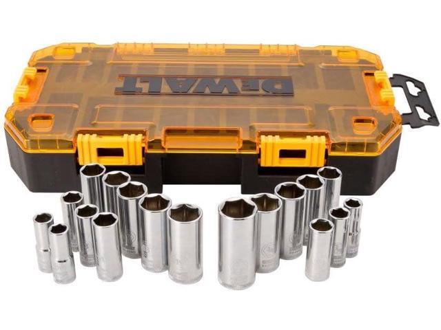 DEWALT DWMT73812 Tool Kit 3/8'' Drive Deep Socket Set, 20 Piece