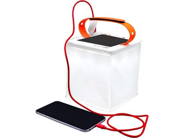 LuminAID 2-in-1 Solar Camping Lantern and Phone Charger - Inflatable LED Lamp for Camping, Hiking and Travel - Emergency Light for Power Outages,...