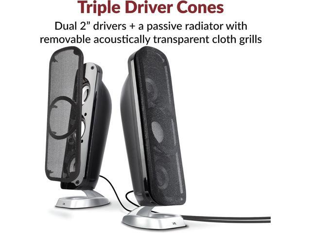 Cyber Acoustics CA-3908 2.1 Multimedia Speaker System with Subwoofer, 92 Watts Peak Power, Deep Bass, Perfect for Music, Movies, and Games on...